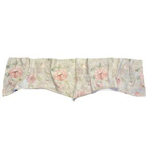 Vintage 90s Luxury Wide Valance Curtain Floral